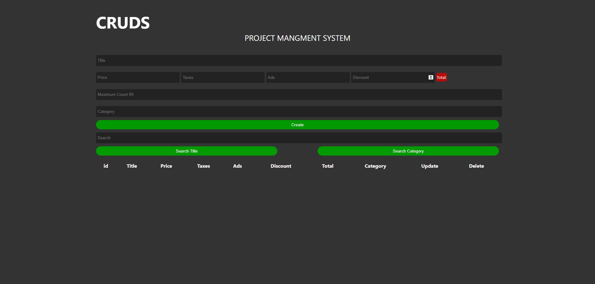 Project management systemPROJECT MANAGEMENT SYSTEM Manage your
            shop from a simple website And have local storage for free